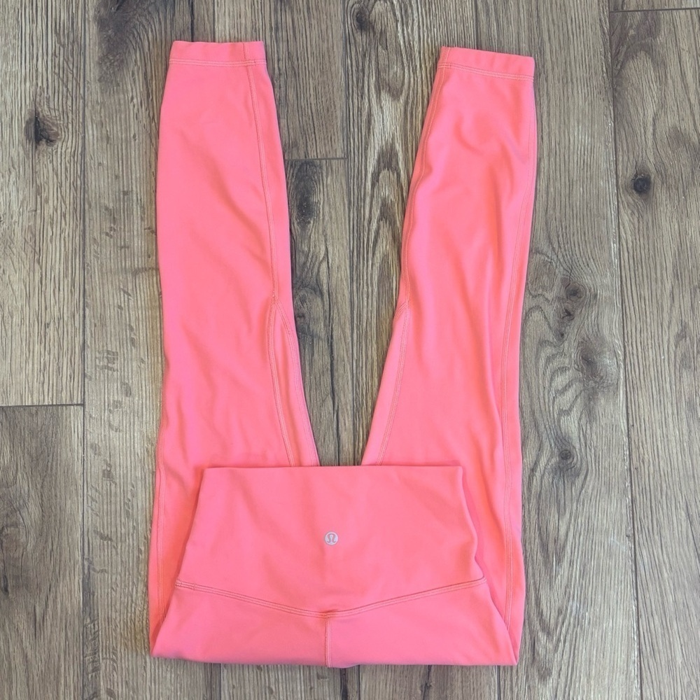 Lululemon Align Double Lined High Rise Pant 25" Size 4 In Raspberry Cream